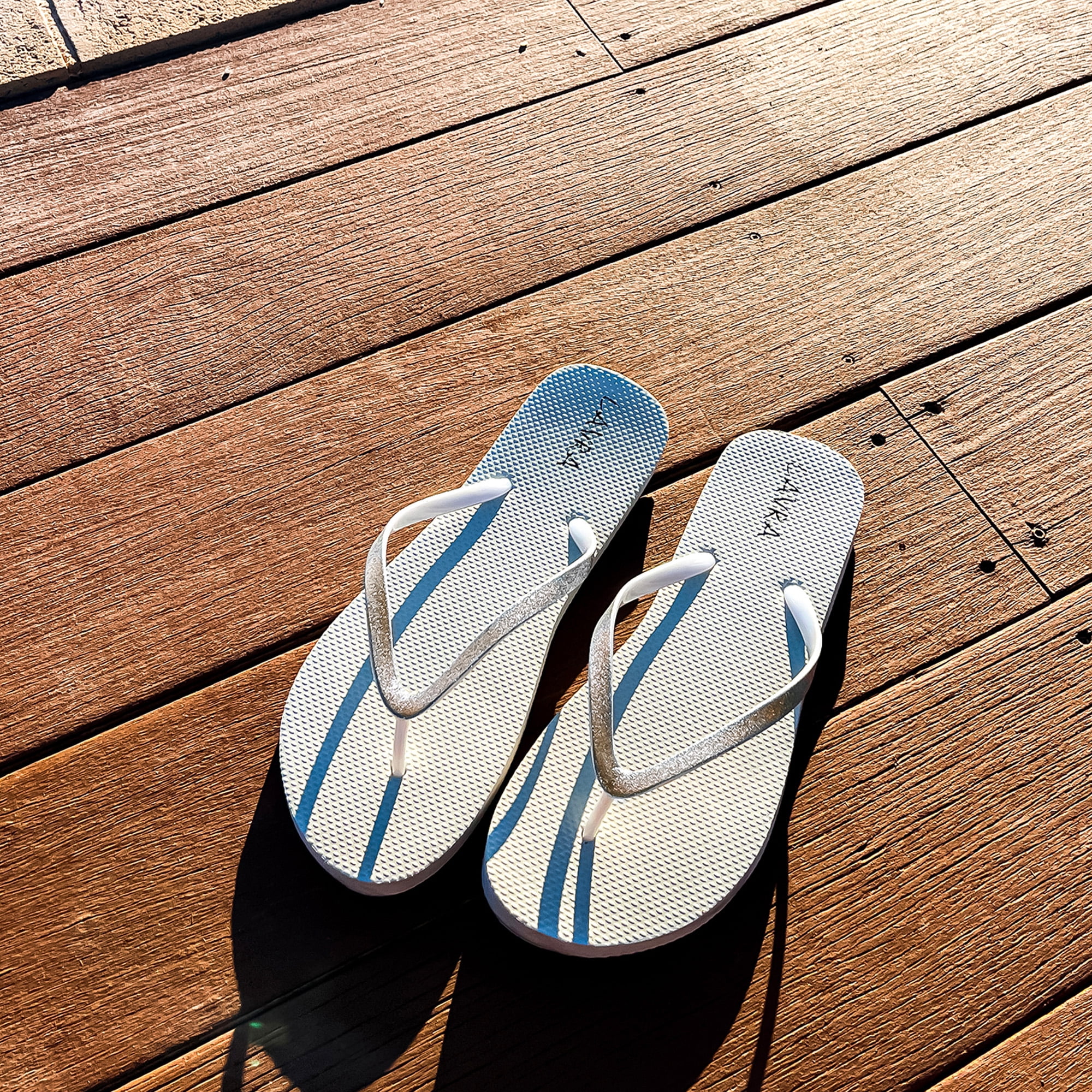 LAVRA Women's Glitter Flip Flop Bling Bridal Beach Thong Sandals