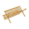 thumbnail image 2 of Bamboo Dish Drying Rack Dish Drainer Rack for Restaurant Kitchen Dining Room 16 Grids, 2 of 8