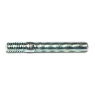 3/8"-16 x 3/8"-24 x 3" Zinc Plated Steel Automotive Studs (10 pcs.)