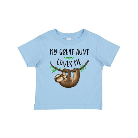

Inktastic My Great Aunt Loves Me Cute Sloth and Baby Gift Baby Boy or Baby Girl T-Shirt