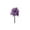 Purple, variant on ShaoXinWan Outdoor Artificial Pansy Flower Ground Spikes, Plastic Spring Garden Decor Ornaments, Weatherproof Floral Stakes For Courtyard Lawn, Balcony Flower Pot Layout
