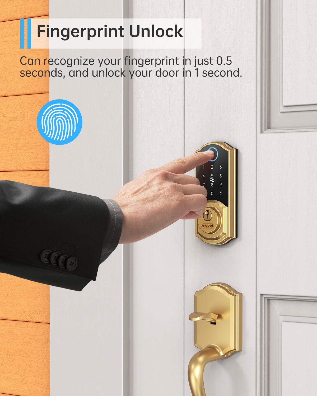 Baldwin 8241.003 Contemporary Deadbolt Single Cylinder, Lifetime