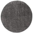 thumbnail image 2 of SAFAVIEH August Carlene Solid Plush Shag Area Rug, Grey, 11' x 11' Round - Large - Modern Design, Grey, Non-Shedding & Easy Cleaning, Ultra Plush Thick Pile, Ideal for Living Room, Bedroom, 2 of 9