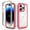 Pink, variant on ELEHOLD Clear Case for iPhone 15 Pro,Rugged Transparent Back Shell Shockproof Flexible Bumper Anti-Scratch Non-Yellowing Case for iPhone 15 Pro 6.1" ,Blue