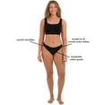 thumbnail image 5 of Joyspun Women’s Bonded Micro and Mesh Thong Underwear, 2-Pack, Sizes XS-XXXL, 5 of 5
