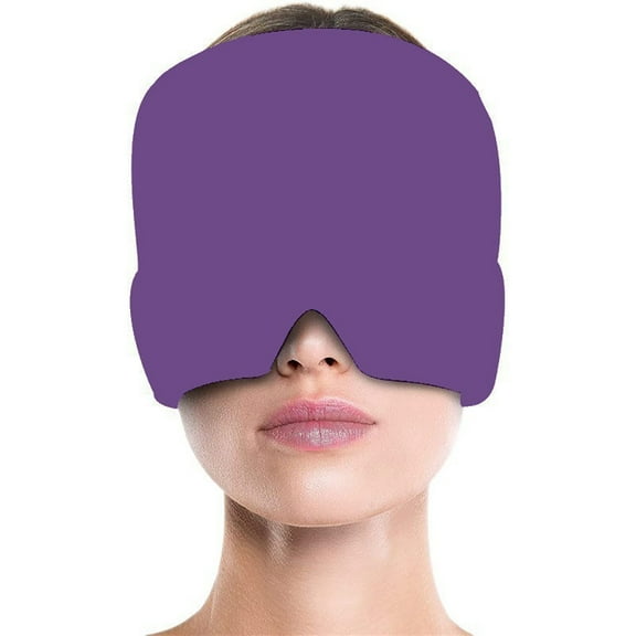 FERSWE Migraine Headache Relief Cap, Gel Ice Head Wrap, Hot and Cold Therapy, Headache Eyes Mask for Sinus, Puffy Eyes, Tension and Stress Relief