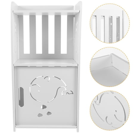 FRCOLOR Bedside Table Mini Storage Furniture Lockers Tables Baby White