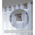 thumbnail image 3 of THD Marni Sheer Voile Tab Top Window Curtain Panels for Living room & Bedroom, Set of 2 panels, 3 of 30