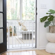 Ingenuity The Doorway 37W Series Pet and Baby Gate with Quad-Cam Lock, Openings from 30-37 inches Wide, Ages 6-24 Months, - White