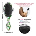 thumbnail image 6 of Multicolor Christmas Tree Pattern Hair Brush,Girls Detangling Hair Brush,Glide Through Tangles with Ease for Wet & Dry Hair,8.8"X2.8", 6 of 7