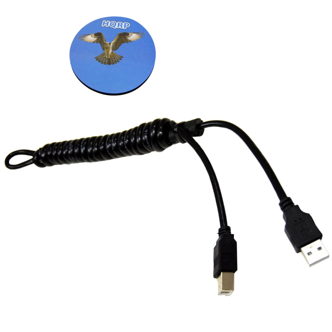 HQRP USB 2.0 Cable A Male to B Male for HP OfficeJet Pro 8600 / 8600