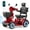 Upgraded All-Terrain - Red, variant on THLAND 30 Miles Long Range 4 Wheel Electric Mobility Scooter with 350W Motor - Foldable Mobility Scooter for Adults/Seniors - Compact Heavy Duty Mobility for Travel, 300 lb Capacity (Blue)