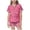 A2-Hot Pink, variant on LRen Girls Easter Outfits Toddler Bunny Carrot Short Set for Children Shirt and Pant Matching Casual Silk Button Down Collared Easter 2 Piece Easter Gifts