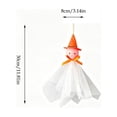 thumbnail image 4 of Tryvkinvive Hanging Tulle Ghost Ornament With Witch Hat,Halloween Decoration,Cute Ghost Pendant Decor for Home Decor Supplies Outdoor,Indoor,Porch,Tree & Party Supplies, 4 of 8