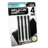 KMD 4 Piece Set Retractable Aluminum Stylus For Nintendo 3DS, Black