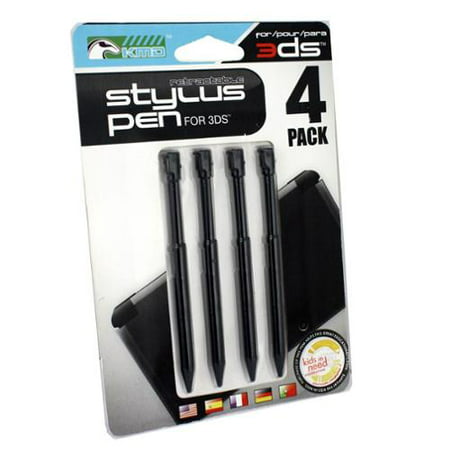4-Pack KMD Nintendo 3DS Retractable Aluminum Stylus,