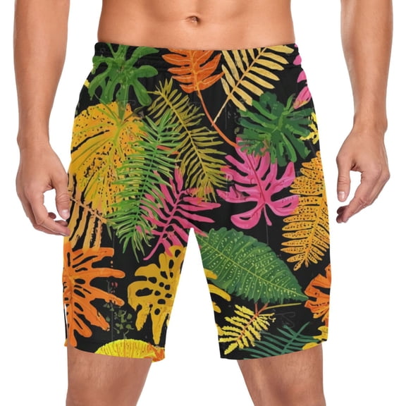 Iauyy Men's Athletic Shorts -Moisture Wicking Workout & Basketball Shorts with Liner, Lightweight Mesh Gym Sweat Shorts, Abundance and Diversity (S)