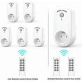 thumbnail image 3 of Set of 5 Programmable Electrical Socket, Wireless Remote Control Socket with 2 Remote Controls 2, 3 of 5