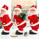 thumbnail image 3 of SUSUchens - Muñeco eléctrico de Papá Noel que hace twerking, muñeco de anciano que mueve las nalgas, figura navideña que baila, juguete musical navideño para suministros de fiesta, decoración, 3 of 8