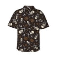 thumbnail image 3 of Goofa Pirate Skulls Hawaiian Shirt for Men, Unisex Summer Beach Casual Short Sleeve Button Down Shirts,Aloha Tropical Floral print shirt-XX-Large, 3 of 9