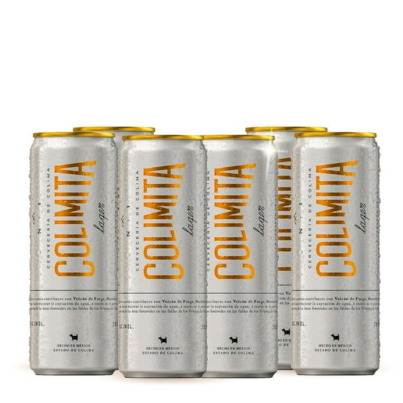 Six Pack Cerveza Artesanal Colima Lager Lata 355ml C/u Lager