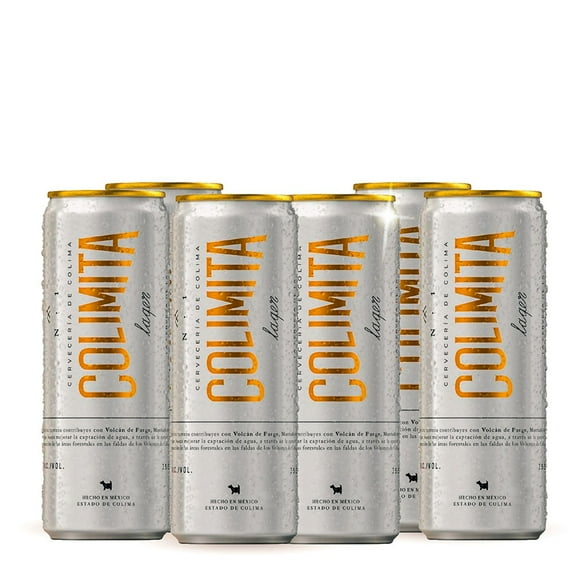 Six Pack Cerveza Artesanal Colima Lager Lata 355ml C/u Lager