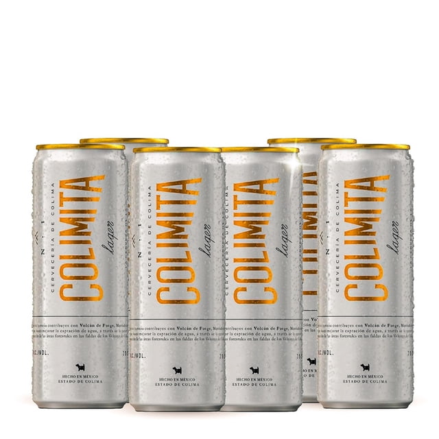 Six Pack Cerveza Artesanal Colima Lager Lata 355ml C/u Lager