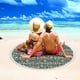 thumbnail image 5 of Fiudx Toalla de Playa Redonda de Microfibra, Tela Suave y Superligera, Secado Rápido, Resistente a La Arena, Multiusos, Ideal para Viajes y Piscinas, Manta Colorida de 152 Cm., 5 of 5