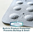 thumbnail image 5 of SlipX Solutions 21 x 21 Square Rubber Safety Shower Mat, Gray, 5 of 9