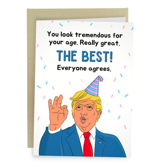 The Best Birthday Card - Humorous Celebration Card with Blank Inside - Perfect for Any Age