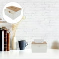 thumbnail image 6 of Practical Tissue Box for Home Storage Use in White Synthetic Material Great for Kitchen Bedroom Living .8x4.5x5.1 Inches, 6 of 8