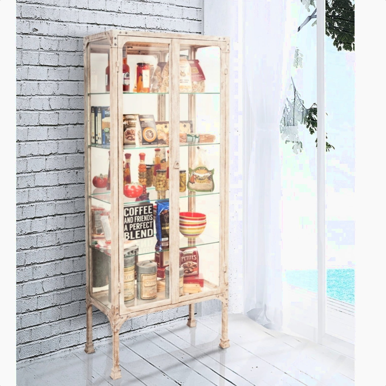 Milanhome Whittlesey Lighted Curio Cabinet