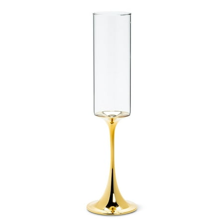 

Set of 1 Slender Flute with Metallic Stem