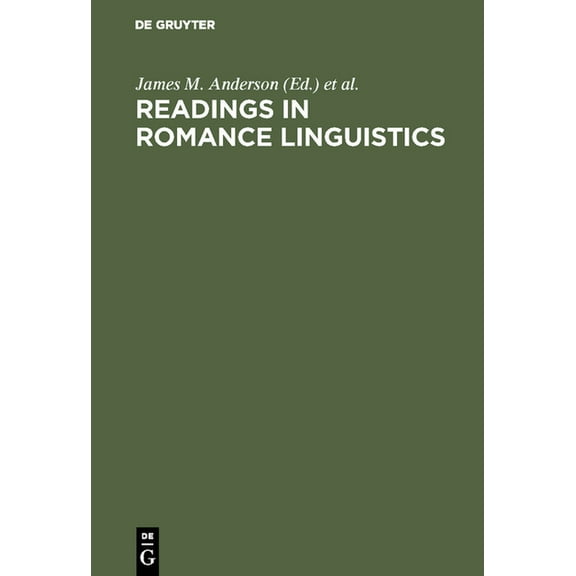Readings in Romance Linguistics, (Hardcover)