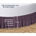 thumbnail image 5 of SGI Bedding Round Bed Skirt |Wrap Around Microfiber Bed Skirt | Fade Resistant, Wrinkle Free, Anti-static, Decorative, Extra Storage Space, Clutter-Free | 80" Diameter / 24" Drop, Plum, 5 of 8