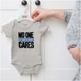 thumbnail image 5 of No One Cares You're Busy Funny Chill Romper Boys or Girls Infant Baby Brisco Brands 12M, 5 of 6
