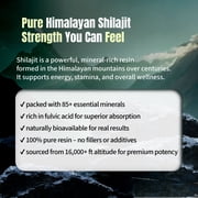 Pure Himalayan Shilajit Capsules 150 Count – 1000mg Extract – Fulvic Acid – Natural Energy Support