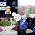 thumbnail image 2 of RYLABLUE Merry Christmas Set of 8 Coaster for Drinks, Absorbent Ceramic Stone Coasters Cup Mat with Cork Base for Home Kitchen Room Coffee Table Bar Decor, 2 of 4