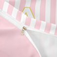 thumbnail image 4 of meiyoeat Pink White Stripe Gold A Initial Bedding, Classic Monogram Initial Duvet Cover Full for Boys Girls, Pink Reversible, 3pcs, 1 Duvet Cover and 2 Pillowcases, 4 of 6