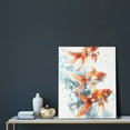 thumbnail image 5 of KLL Three Goldfish Watercolor Splash Print Canvas Wall Art, Canvas Painting Prints Canvas Art Wall Decor Home Decoration for Living Room Bedroom Office, 5 of 6