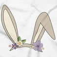 thumbnail image 2 of Easter Bunny Ears Flower Crown Bodysuit Jumper Girls Infant Baby Brisco Brands NB, 2 of 6