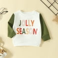 thumbnail image 4 of Gibobby Playera Térmica Ligera Niños pequeños bebés niñas niños otoño árbol de Navidad estampado camisetas de manga larga ropa para niños(Multicolor, 3-6 Meses), 4 of 5
