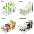 thumbnail image 5 of SDFGTstore Transparent Organizer with Divider for Fruit, Yogurt, Snacks, Pasta Clear Refrigerator Storage Box Snack Coffee Tea Bag, 5 of 7