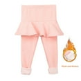 thumbnail image 4 of Uccdo Girls Casual Thicken Fleece Leggings Skaters Tutu Skirts Winter Warm Tights Pants 3-11 Years, 4 of 6