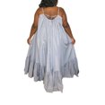 thumbnail image 3 of Liacowi Women Sleeveless Spaghetti Strap Cami Dress Ruched Ruffle Hem Loose Flowy Swing Pleated Long Dress with Pocket, 3 of 6