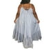 thumbnail image 3 of TRKIYQC Vestido largo sin mangas para mujer, correa de espagueti, color sólido, con lazo, sin espalda, bolsillos laterales, ajuste holgado, vestido de vacaciones TRKIYQC Moda, 3 of 6