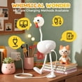 thumbnail image 4 of Steadline Adjustable Bendable Mini Chicken Rechargeable Night Light 500mAh 3 Brightness Modes,Cute Shape USB Charging Lamp,Soft Safe Decor Light For Kids Bedroom Christmas Ornament(White), 4 of 7