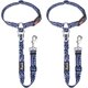 thumbnail image 1 of Cinturones de seguridad para perros SlowTon, paquete de 2, ajustables con amortiguador elástico, 1 of 7
