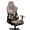 Boho Mandala Flower, variant on FUIALDOLG Cute Flower Rabbit Desk Chair Cover with Armrest Pad Colorful Eggs Gaming Chair Seat Cover with Armrest Scratch Proof Anti Dirty Chairs Slipcover for Office,Racing Style Seats