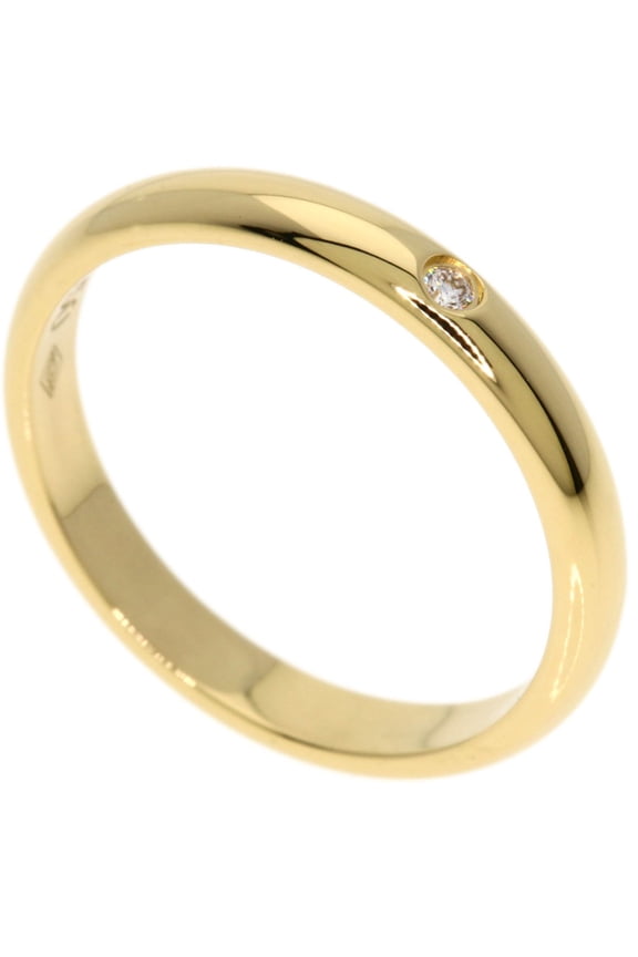 Pre-Owned Cartier Wedding 1P Diamond Ring #48 18K Yellow Gold Women's CARTIER